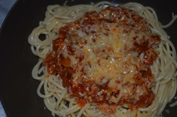 Spaghetti wg Kasi, idealne na prawie babski dzień;)